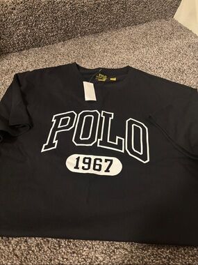 Polo by Ralph Lauren Black Graphic 'POLO 1967' Short Sleeve Tee